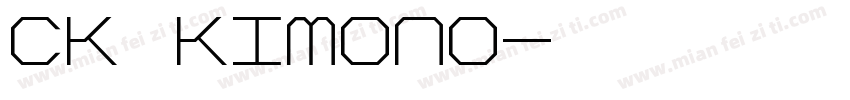 CK Kimono字体转换